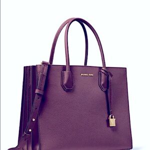 Burgundy Michael Kors Large Shoulder Bag
